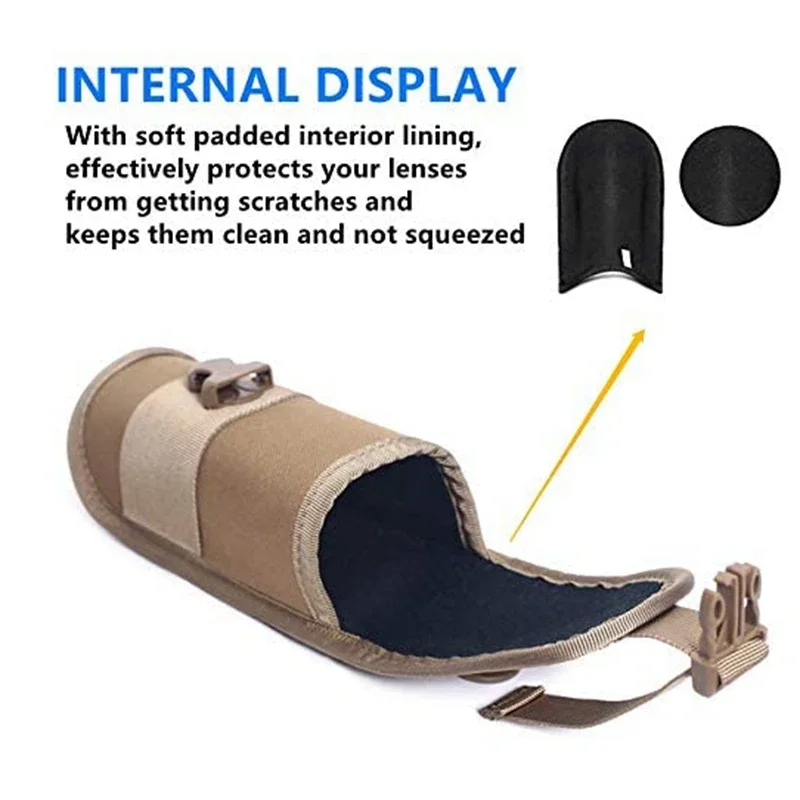 Bolsa táctica MOLLE para gafas de sol en EVA resistente - imagen 3