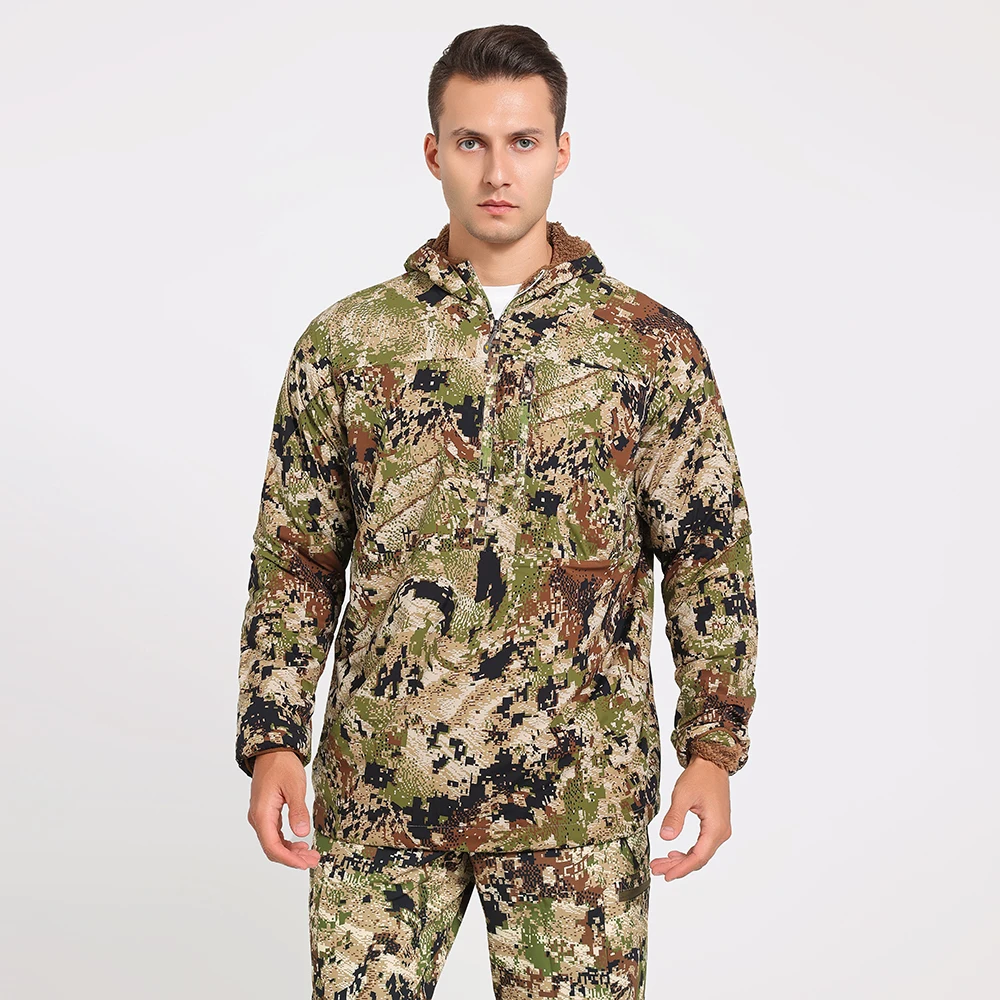 Sudadera con capucha táctica de caza camuflaje forro polar - imagen 2