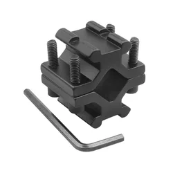Adaptador riel Picatinny táctico ajustable para visor y láser