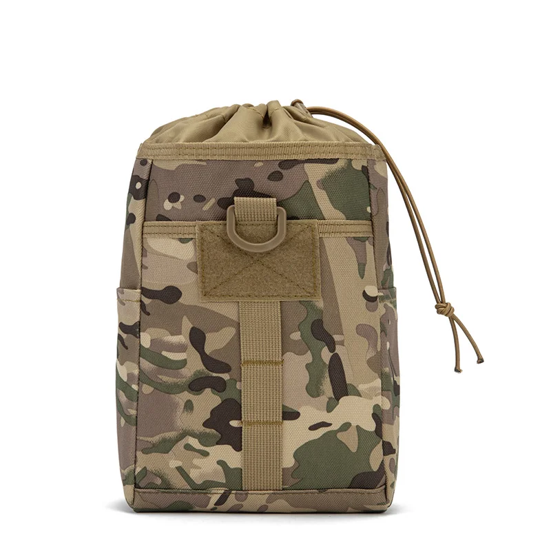 Bolsa táctica MOLLE de cintura plegable impermeable con cordón - imagen 2
