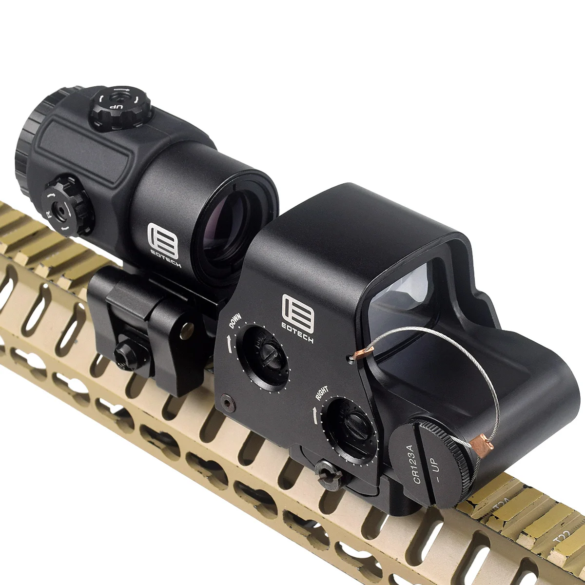 EOTech visor holográfico táctico con punto rojo y verde, Picatinny - imagen 2