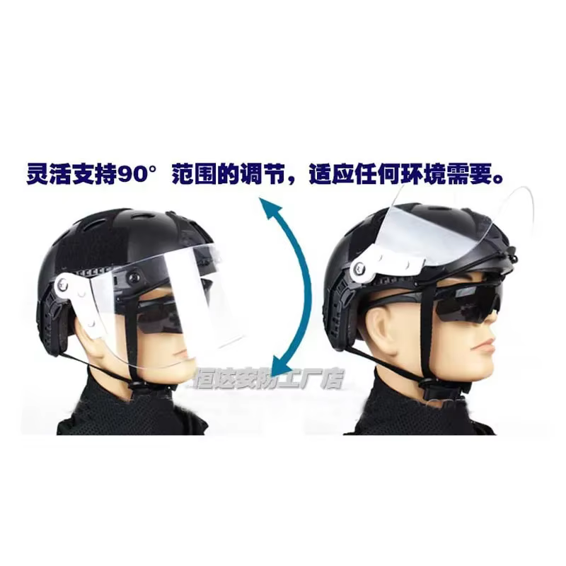 Gafas abatibles protección táctica antidisturbos casco MICH Picatinny - imagen 3