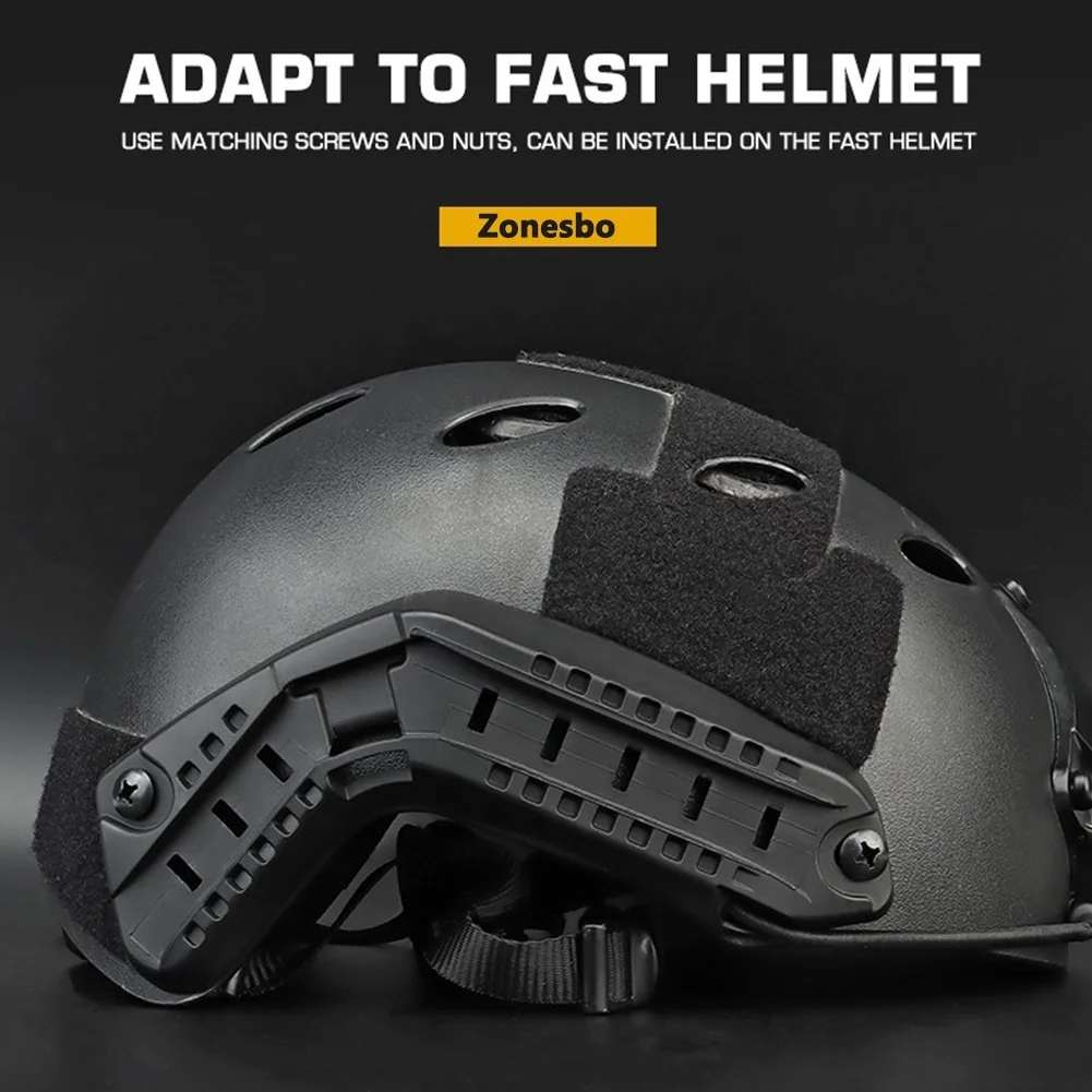 Casco Airsoft con liberación rápida y rieles Picatinny laterales - imagen 3