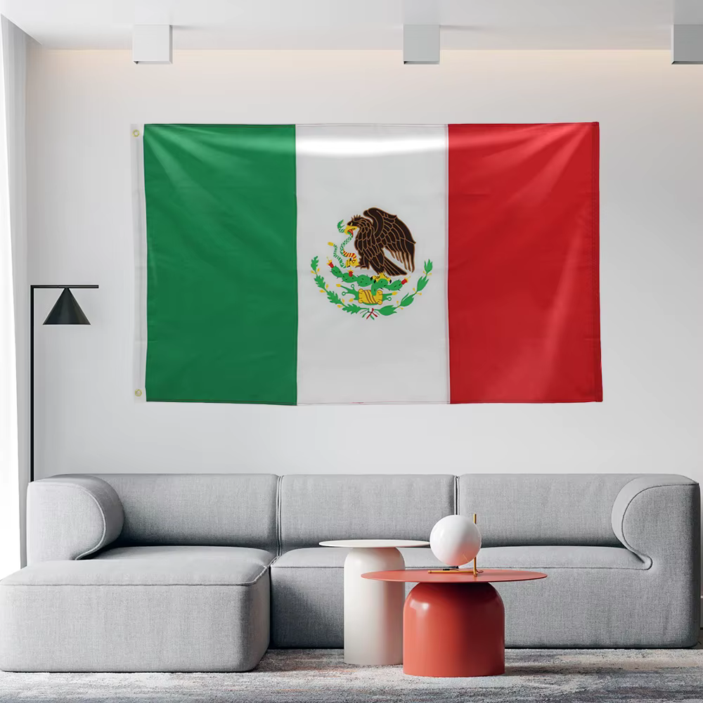FLAGLINK bandera mexicana de nylon resistente para exterior decoración - imagen 3