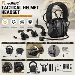 Casco táctico FAST ajustable para airsoft con máscara y luz