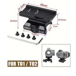 UNITY Tactical T002/T001 – Montura elevadora para punto rojo