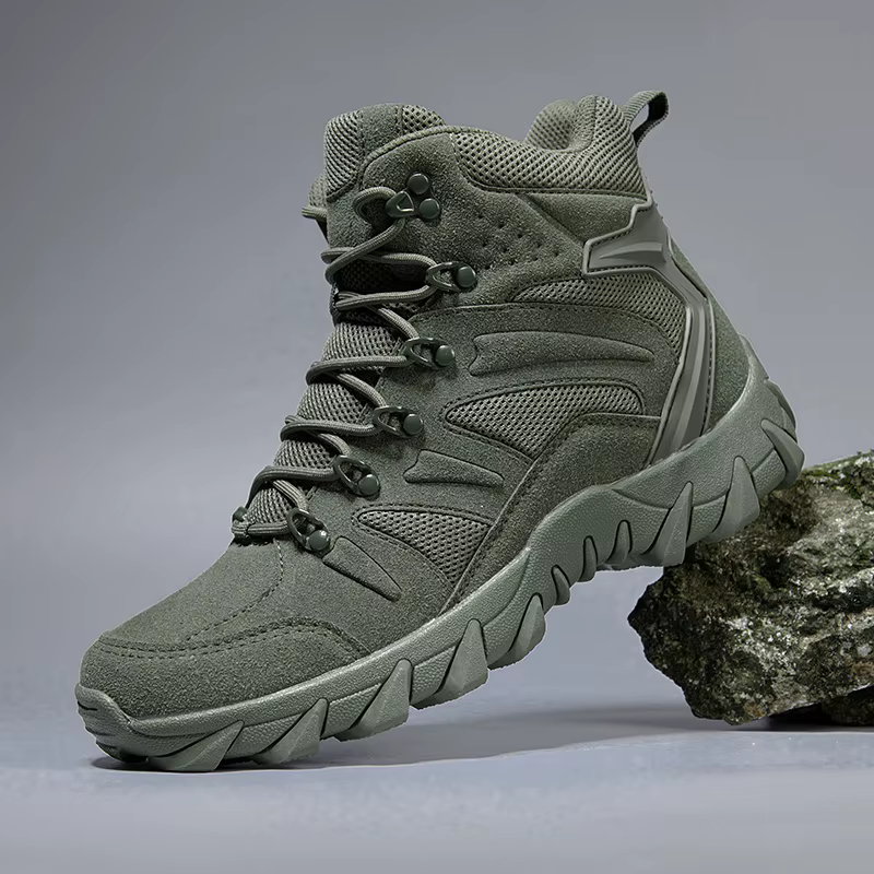 Botines tácticos de cuero HIKEUP – Invierno para hombre outdoor - imagen 4