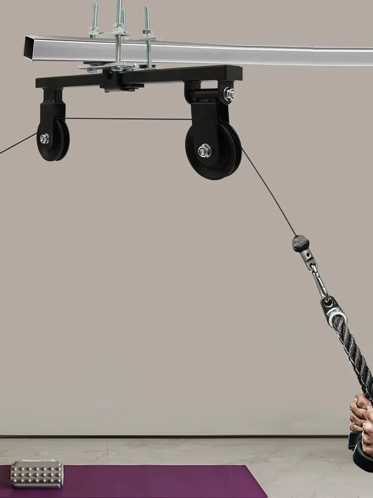 Polea doble en sistema de entrenamiento