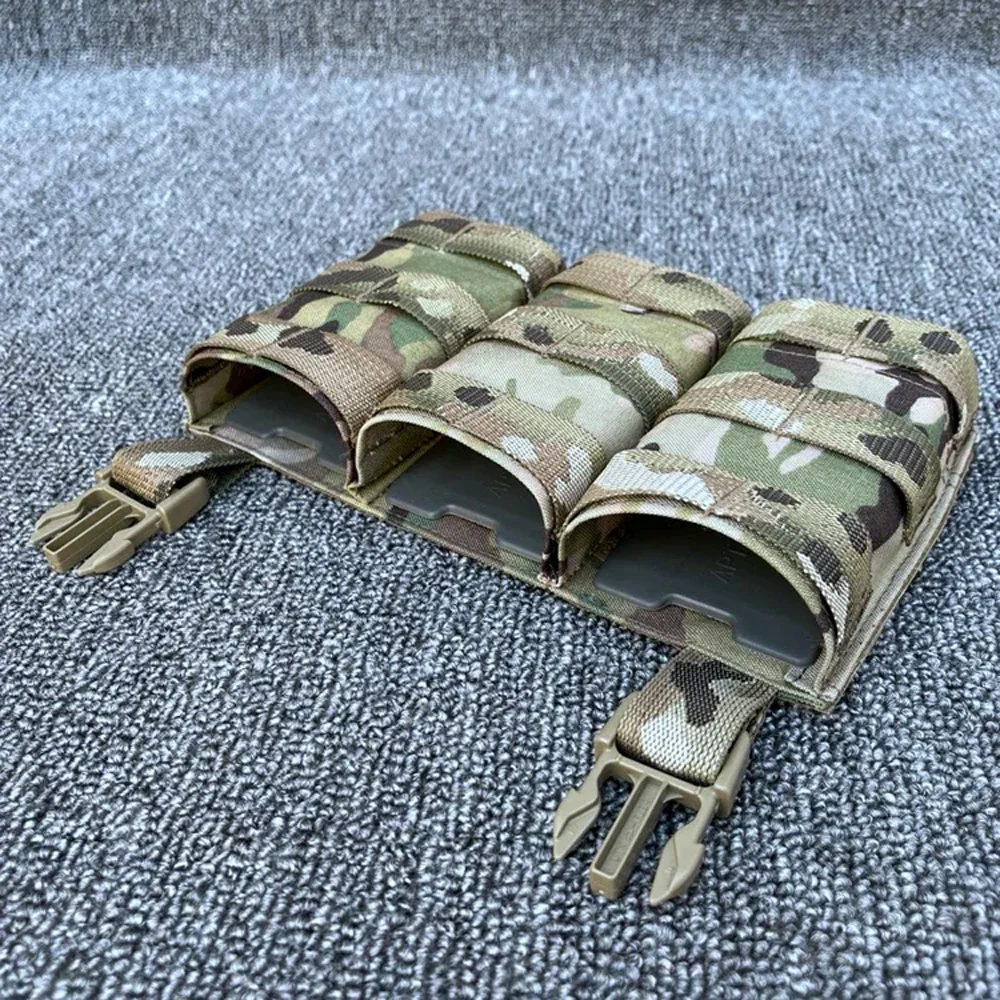 Portacargador táctico Multicam, bolsa triple para cargadores - imagen 3