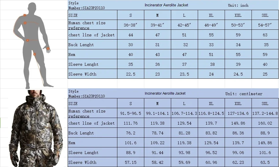 Chaqueta de aerolita incinerador verde camuflaje para hombre, con aislamiento impermeable