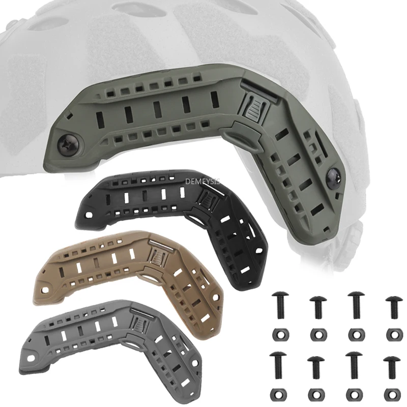 Riel guía lateral para casco táctico - Montaje rápido Airsoft - imagen 2