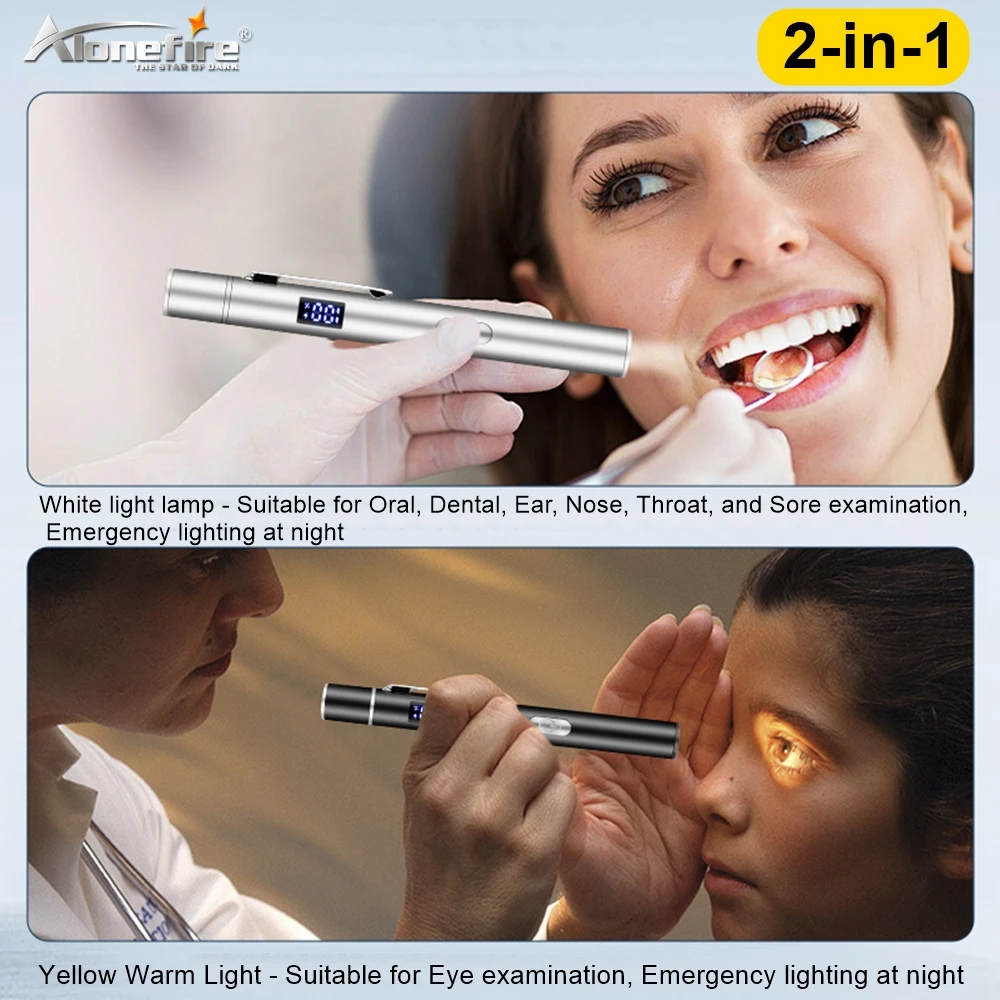 Linterna táctica LED recargable USB con bolígrafo, emergencia - imagen 5