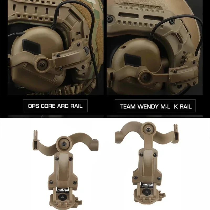 Ops-Core Fast ACH adaptador de riel M-Lok para auriculares tácticos