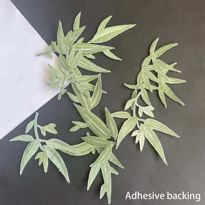Parche táctico bambú floral termoadhesivo – Para aplicar textil - imagen 3