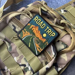 Parche táctico bordado ROAD TRIP para ropa y mochilas