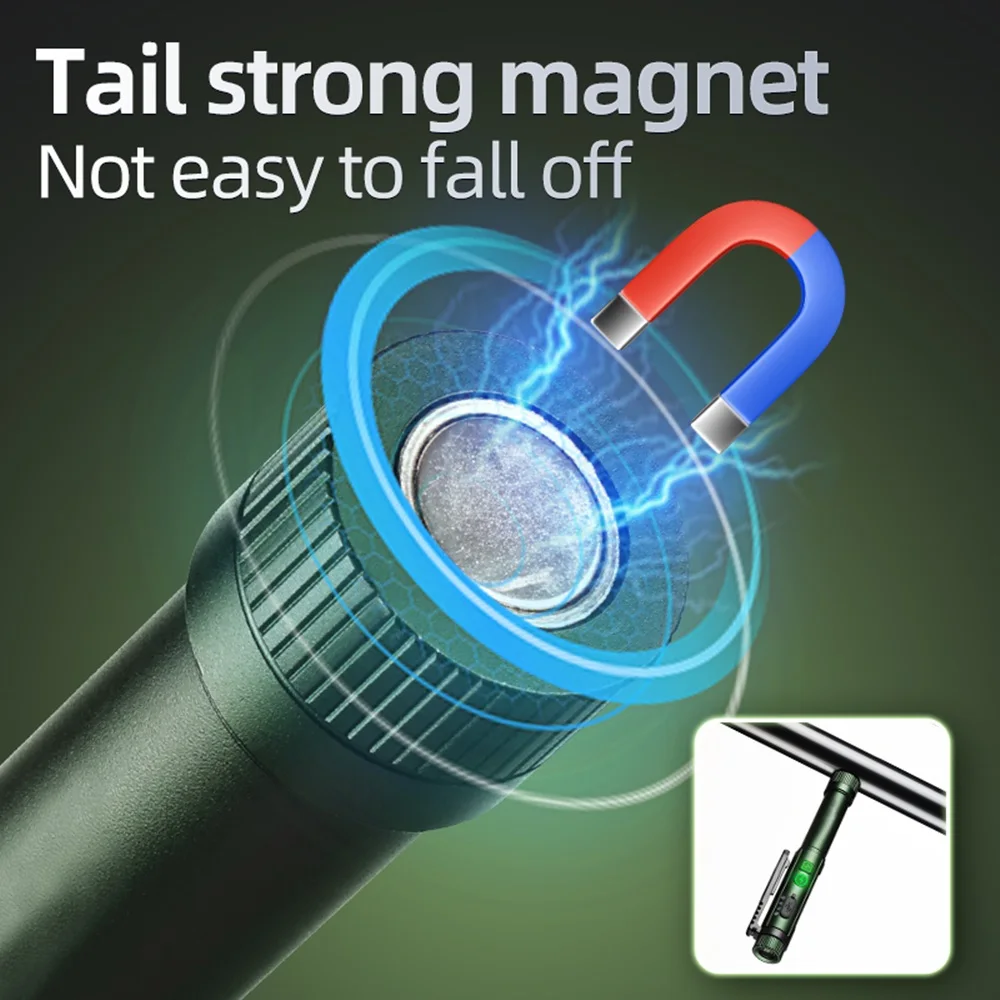 Linterna táctica COB recargable USB alto brillo para emergencia - imagen 4