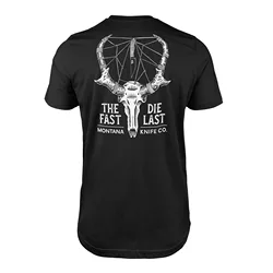 Camiseta táctica SPEEDGOAT Skull negra unisex, estilo urbano