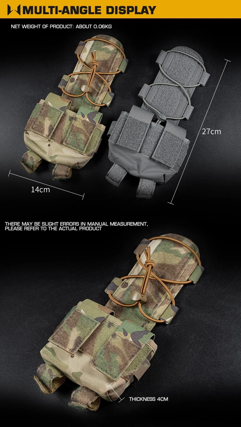 Estuche compacto para accesorios del casco