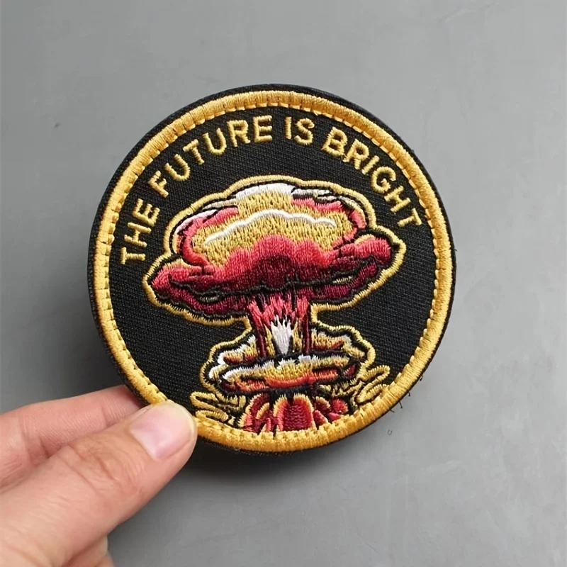 Parche táctico nuclear vintage – Fijación velcro para equipamiento Molle