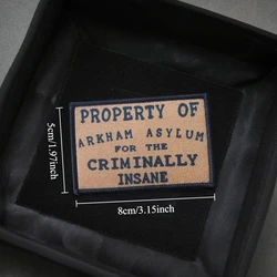 Parche táctico Arkham Asylum – Morale con velcro para equipo militar