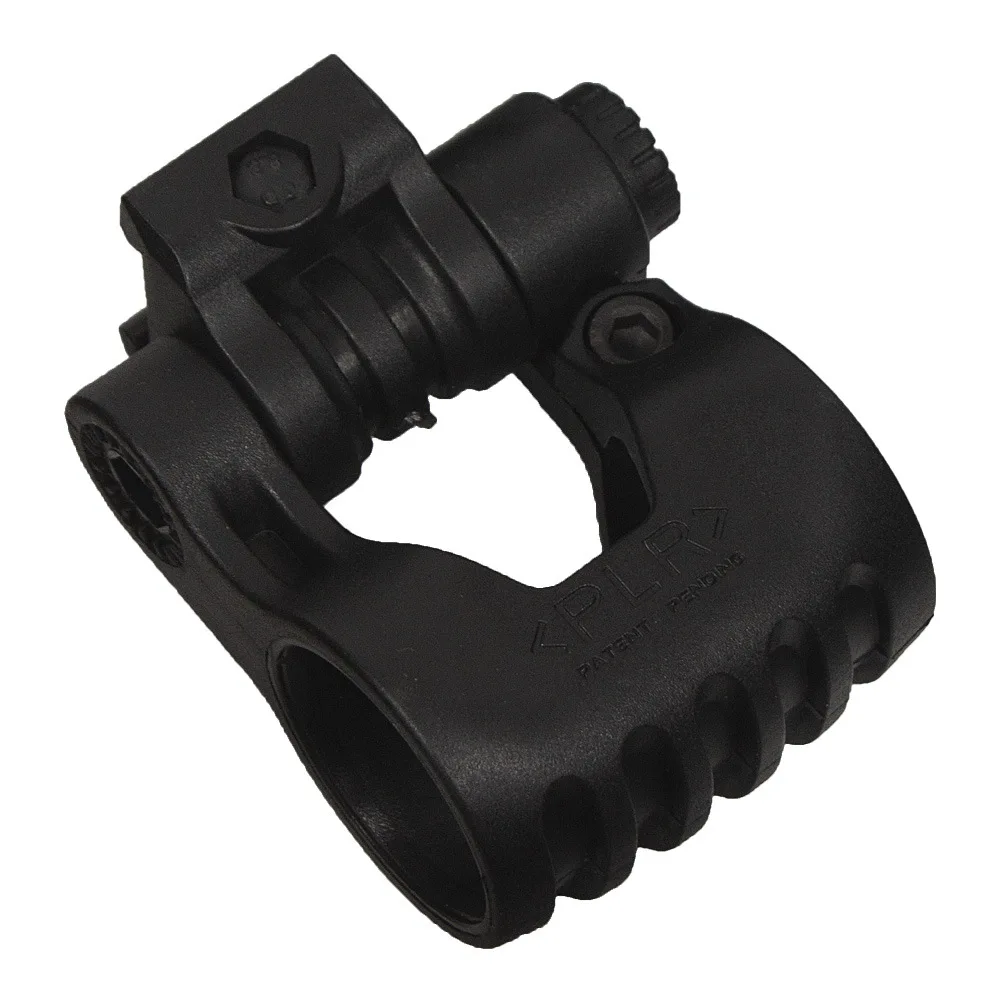 Soporte de linterna táctica para casco, cuello torcido giratorio