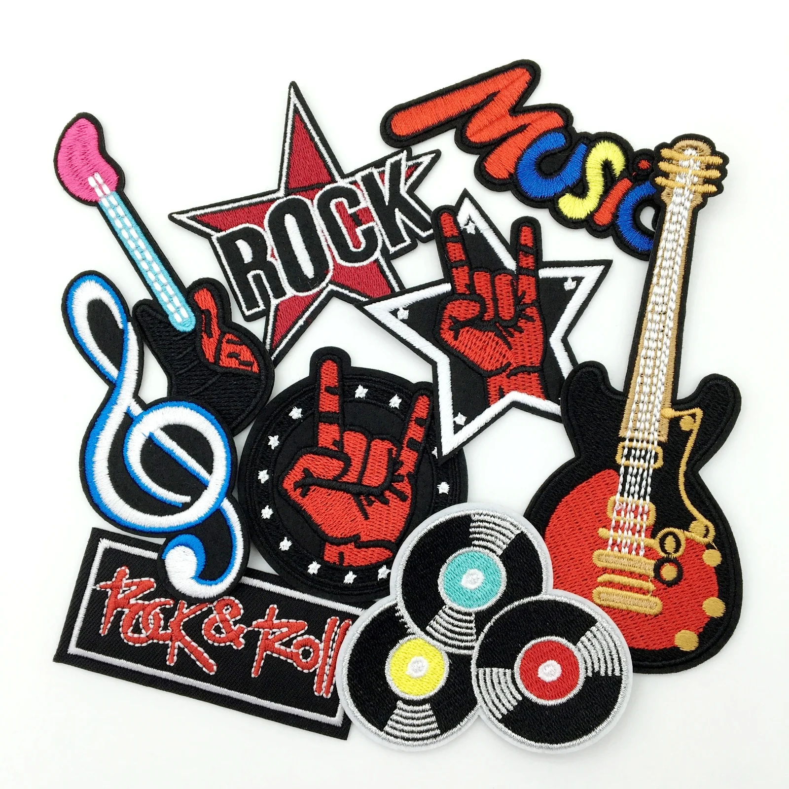 Parches termoadhesivos punk rock bordados para chaquetas y ropa - imagen 4