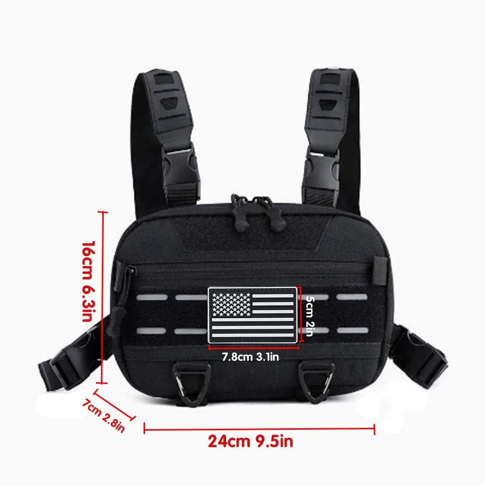 Bolso táctico con camuflaje para colocación frontal