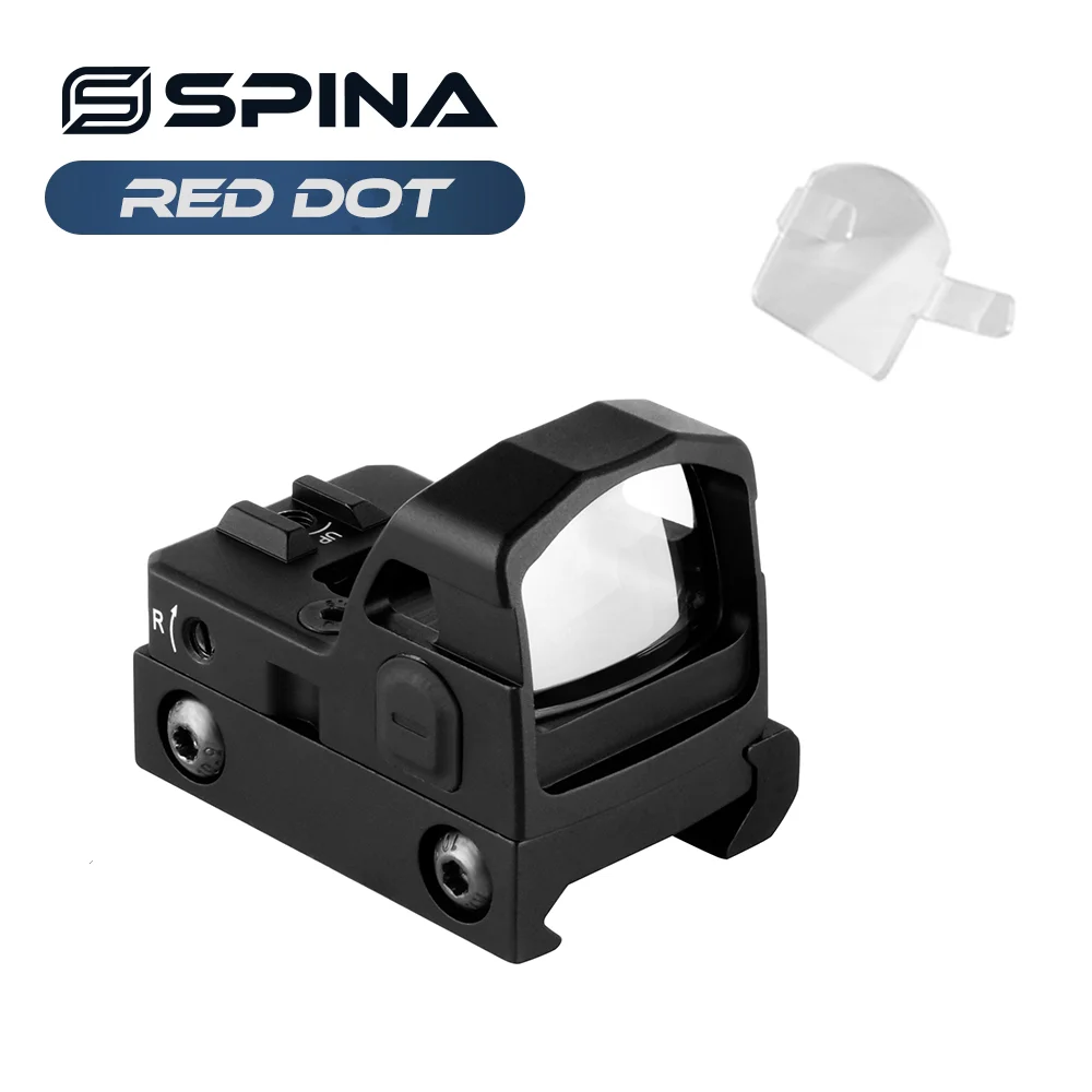 Mira táctica de punto verde para rifle con base Picatinny y tapa - imagen 4