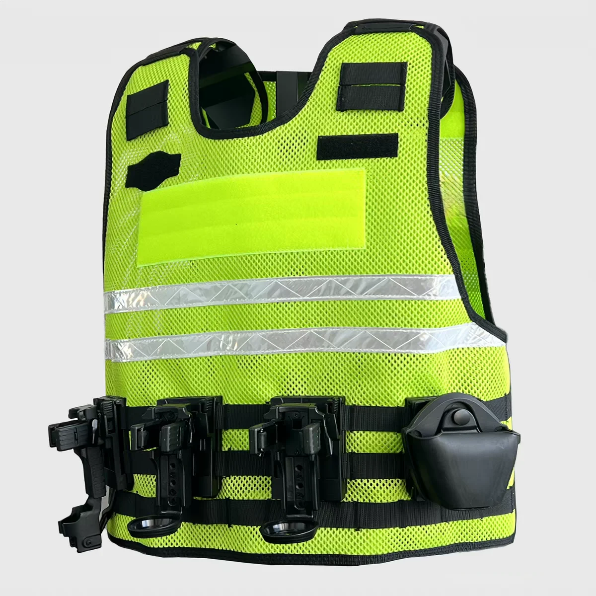Chaleco táctico amarillo exterior forro transpirable y bolsa interna - imagen 2