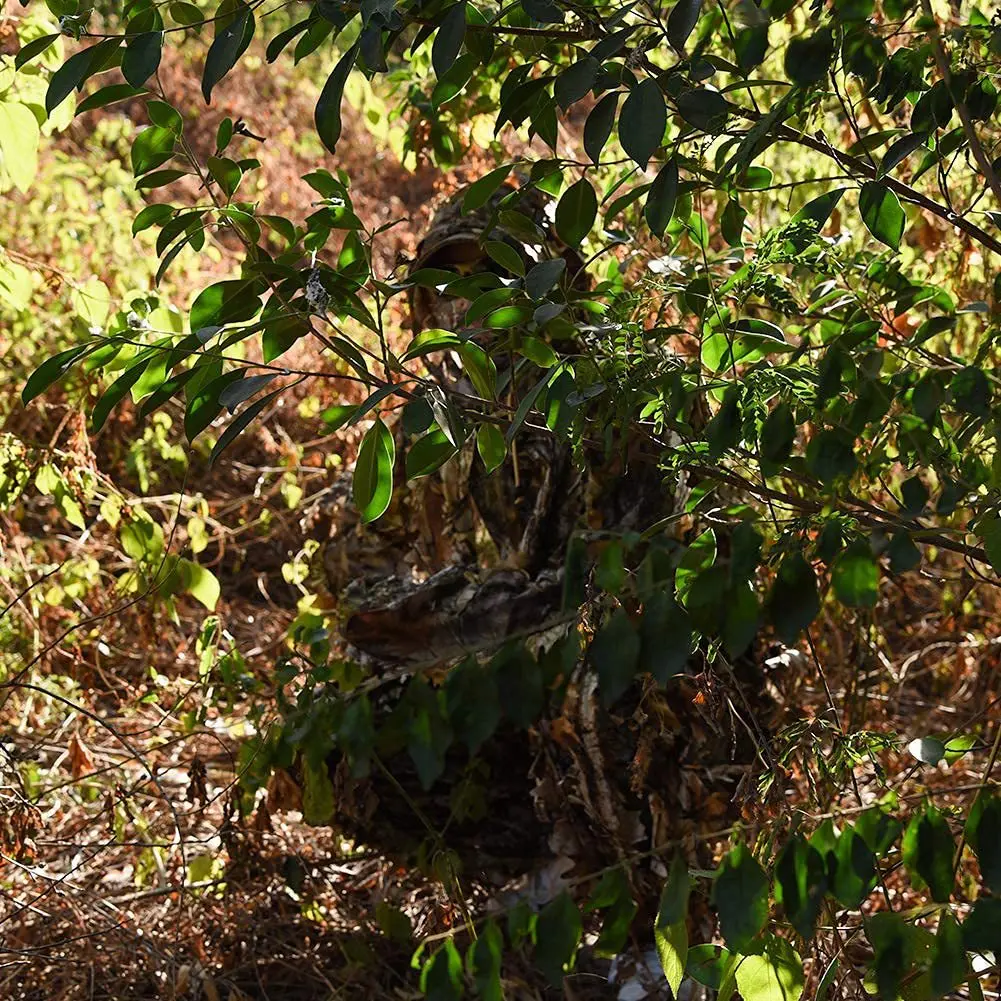 Traje Ghillie 3D corte árbol camuflaje biónico para caza y observación - imagen 4