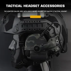 Adaptador riel ARC para casco táctico con COMTAC M-LOK OPS Core