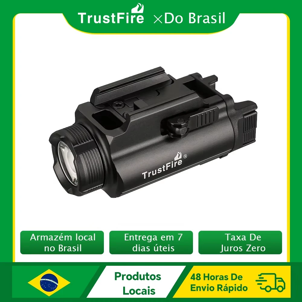 Trustfire GM35 Linterna táctica Picatinny recargable por USB