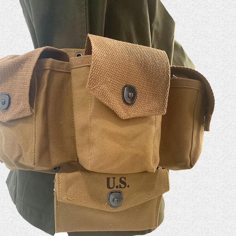 Mochila militar M36 lona WW2 réplica histórica - imagen 2