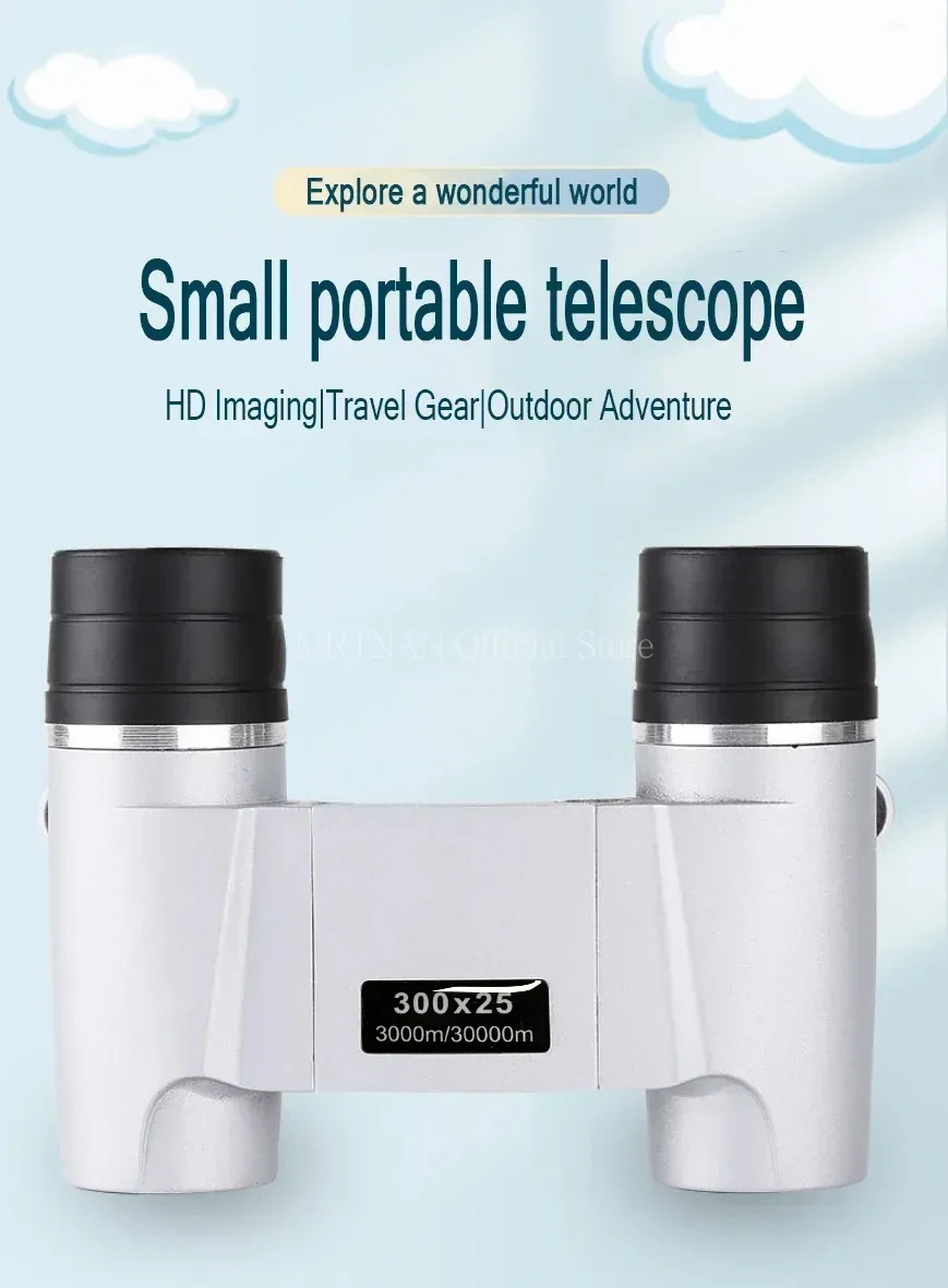 Mini monocular plegable en mano