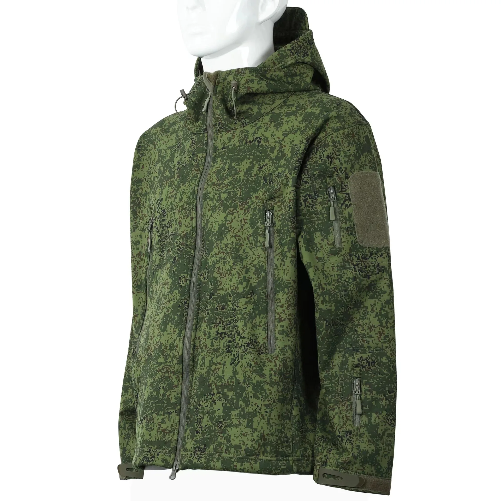 Chaqueta táctica impermeable con cremallera forro polar cortavientos - imagen 3