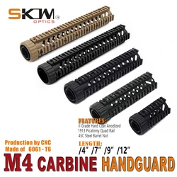 SKWGEAR Guardamanos flotante M4 con riel cuádruple Picatinny