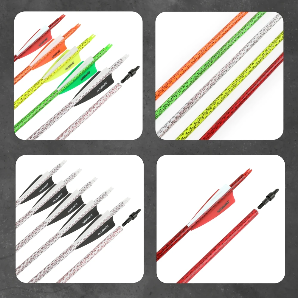 Spine500 Flechas de Carbono Mixto para Caza, Puntas fijas acero inox - imagen 4