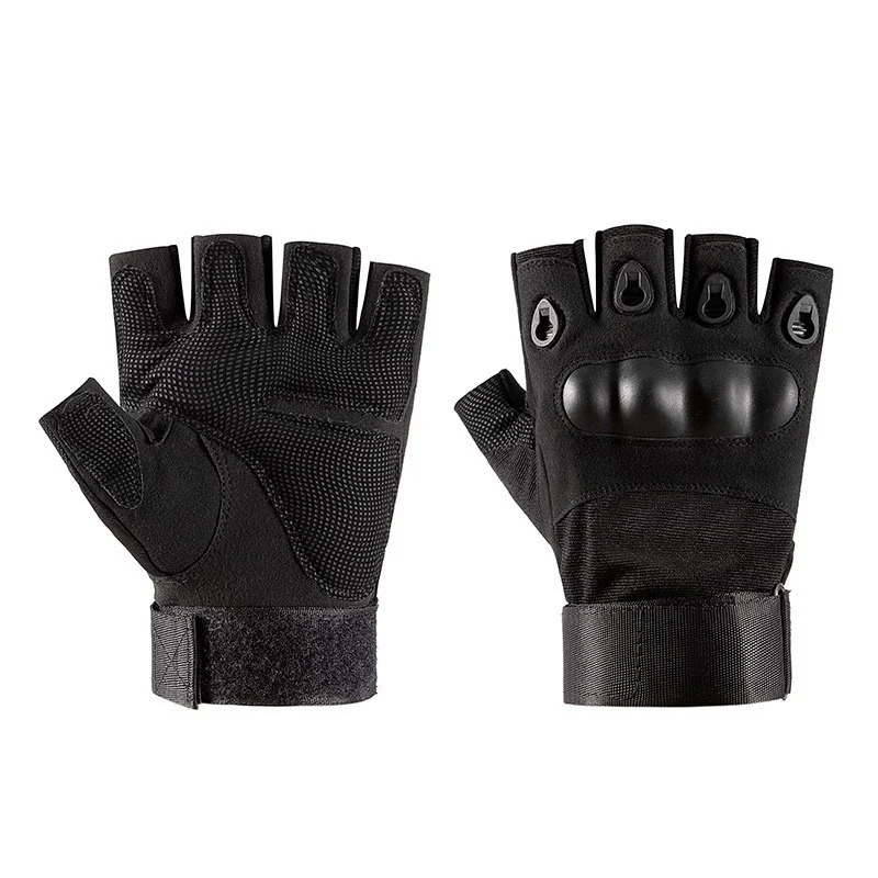 Guantes tácticos sin dedos con nudillos rígidos para airsoft y caza - imagen 2