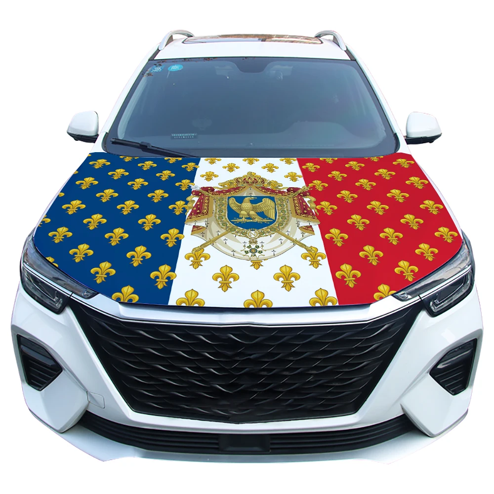 Bandera de Francia napoleónica estándar real para capó de coche - imagen 2