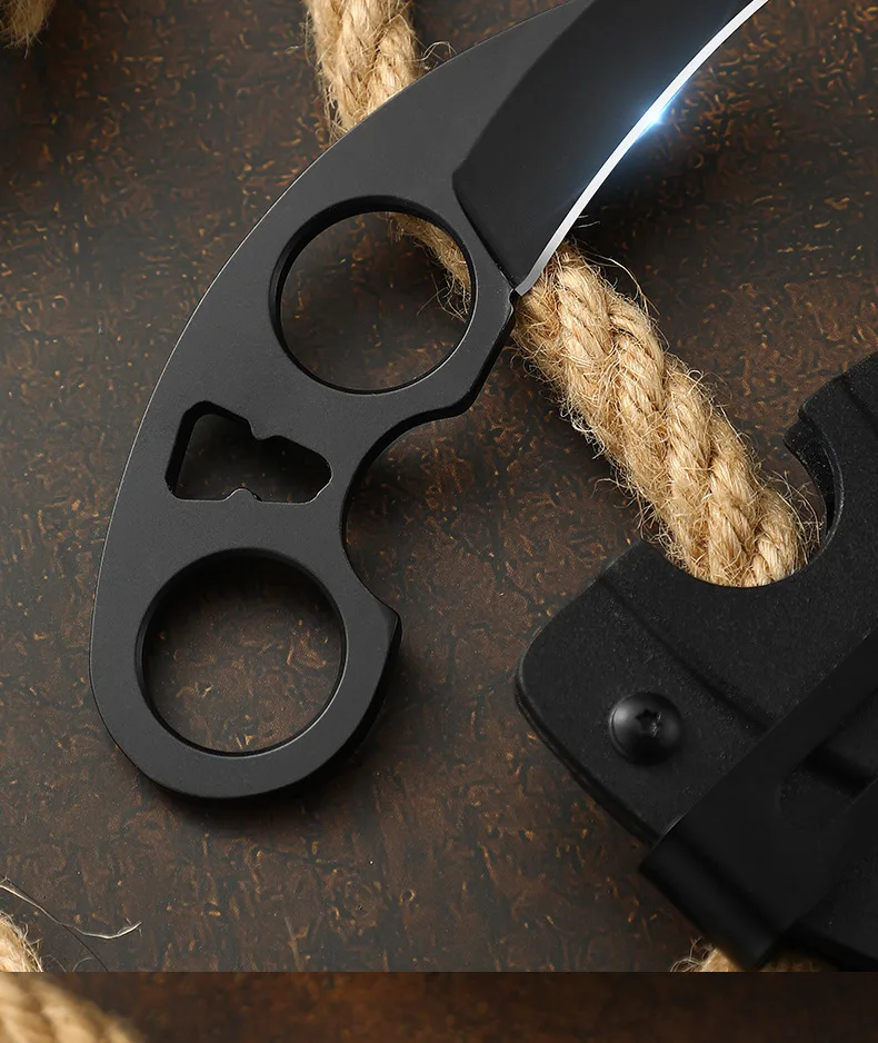 Detalle de la hoja del cuchillo afilado