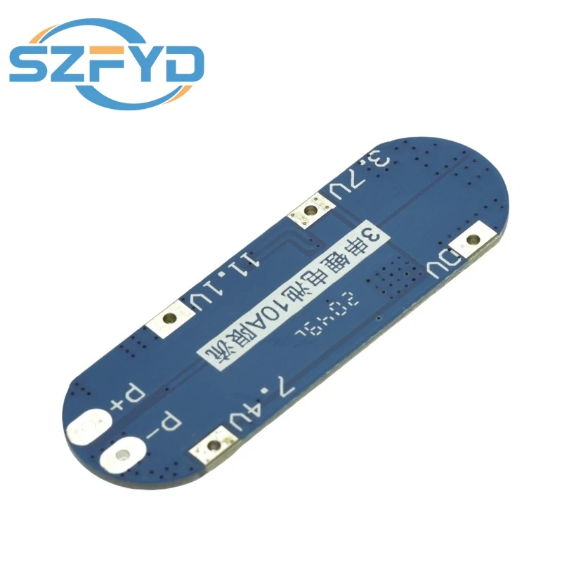 Placa BMS litio 3S con protección sobrecarga y cortocircuito