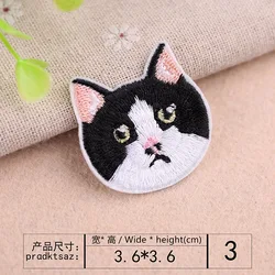 Parche bordado gato Ragdoll pelo corto siamés como insignia ropa