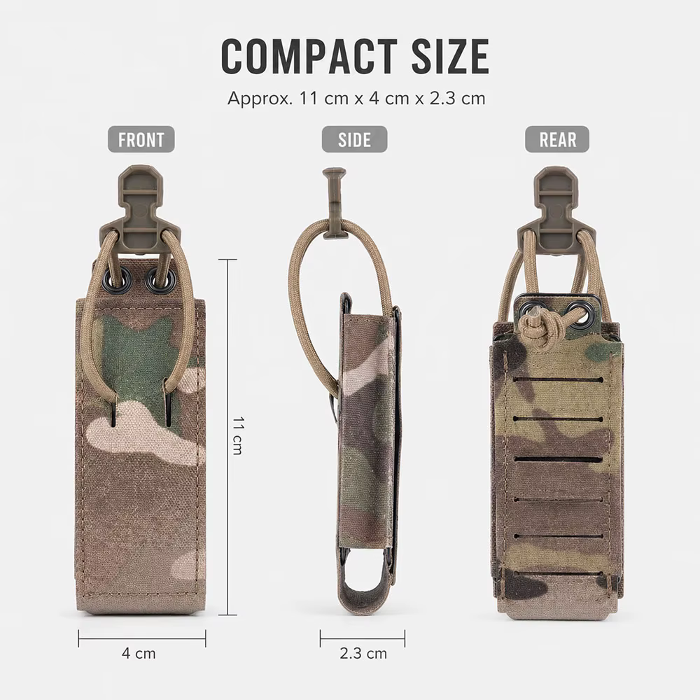 Portacargadores táctico MOLLE para cargador pistola 9mm, acceso rápido - imagen 3