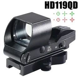 Mira holográfica Táctica HD119QD punto rojo y verde para Picatinny