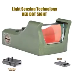 Shooin Optics M2 visor punto rojo con sensor de luz y Picatinny