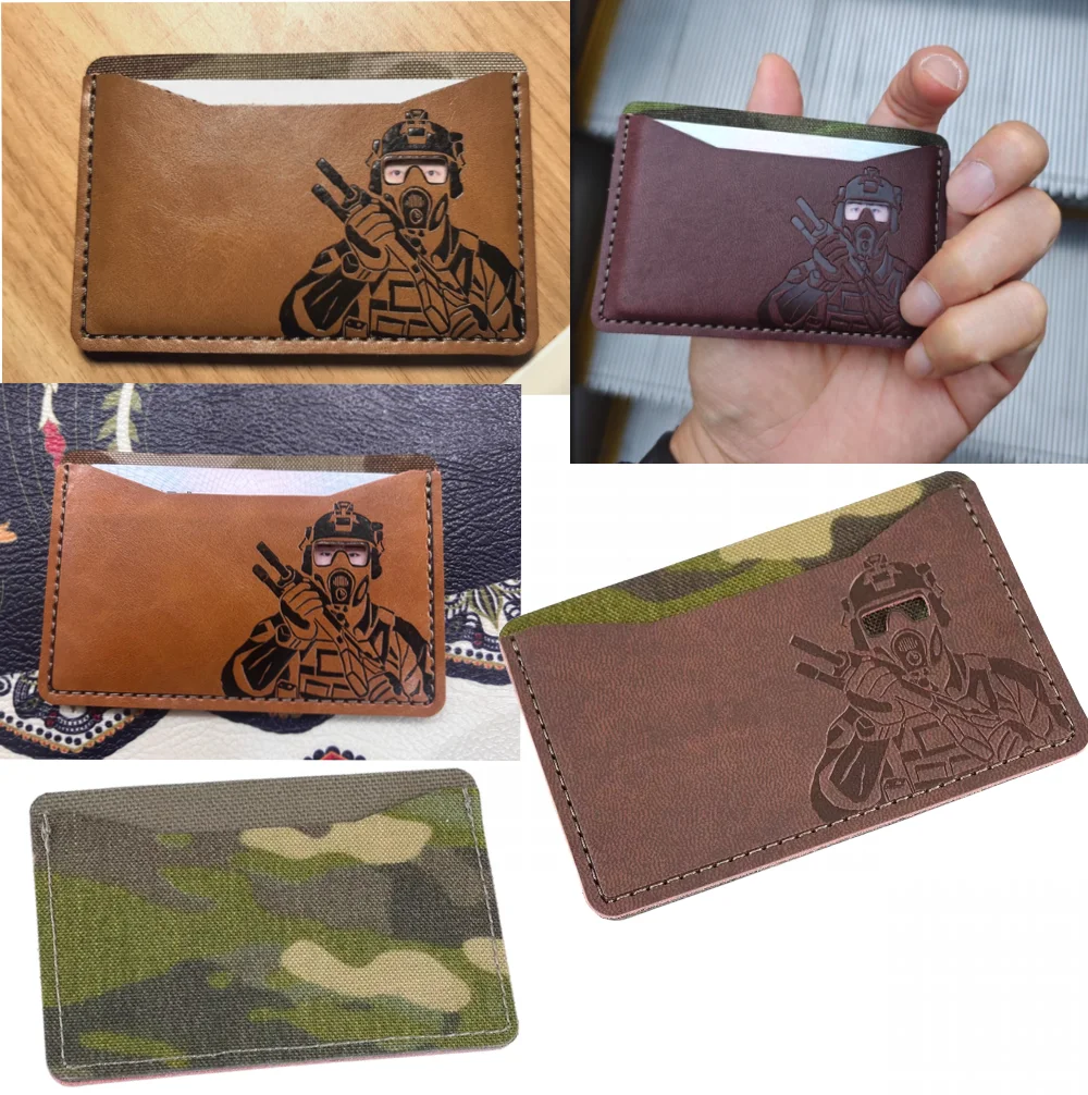 Funda porta DNI táctica con patrón personalizado y tarjetero - imagen 4
