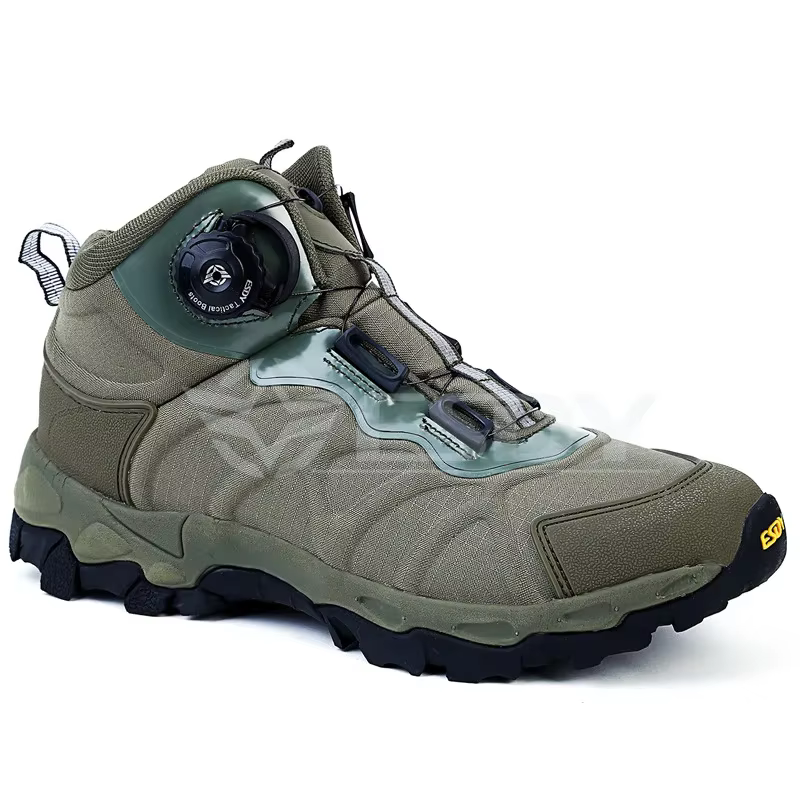 Botas tácticas cuero cordones combate senderismo invierno - imagen 5