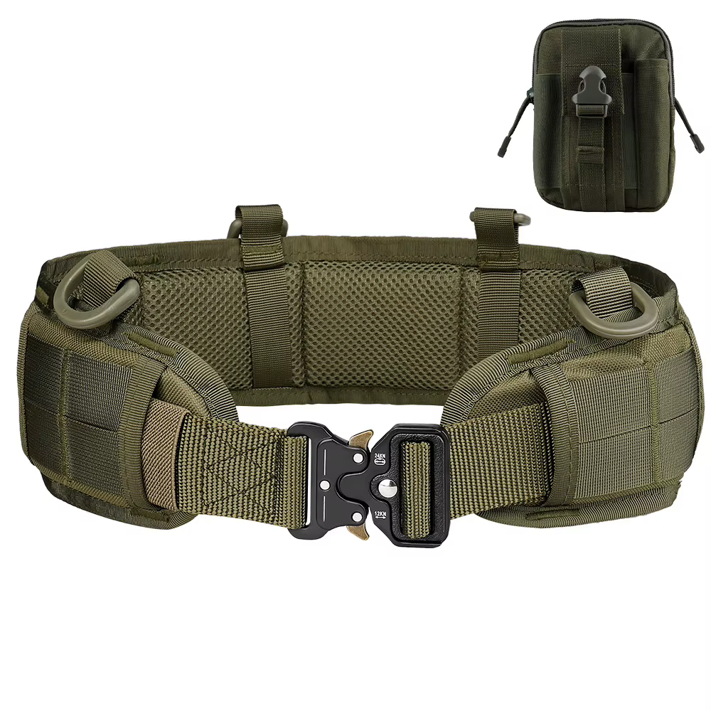 Cinturón táctico Molle acolchado Airsoft y paintball para caza - imagen 3