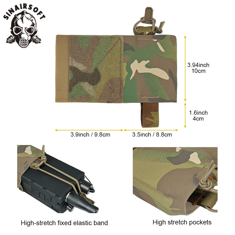 Wingman soporte táctico elástico para radio MBITR y cargadores AR M4