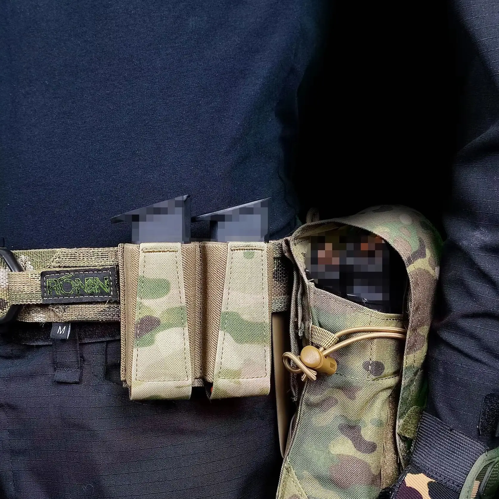 Bolsa táctica para cargadores 9mm estilo GBRS MOLLE elástica - imagen 2